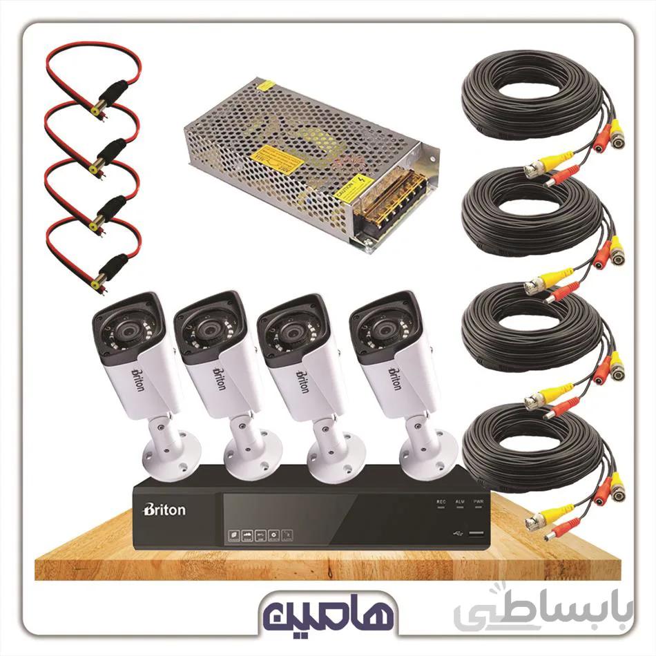پکیج فروشگاهی 4 دوربین 8کانال برایتون