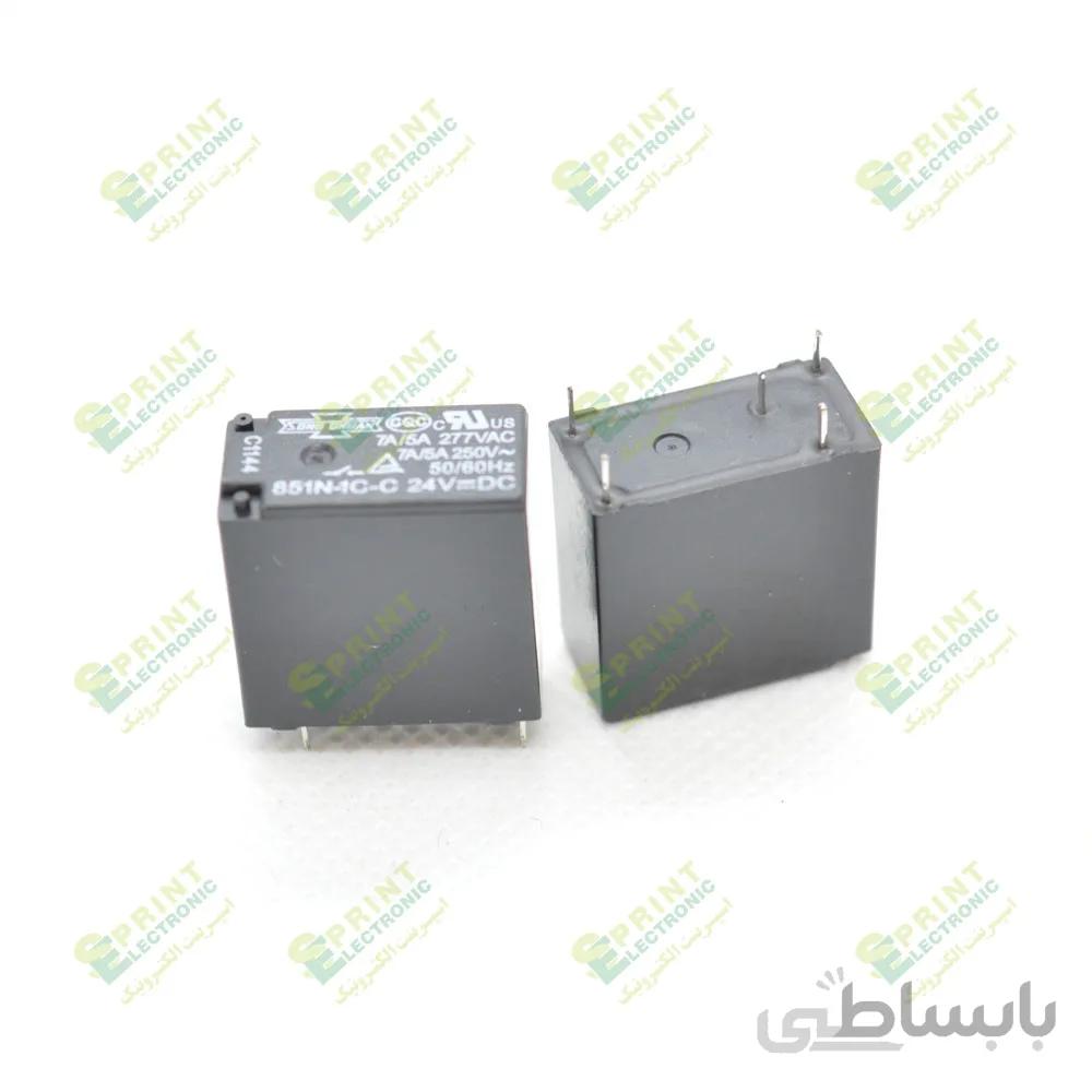 رله 24 ولت 5 پایه 7 آمپر Song Chuan 851N-1C-C