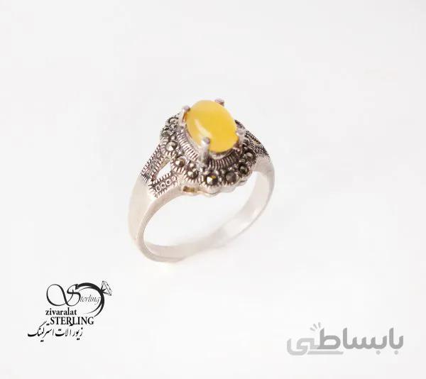 انگشتر شرف الشمس زنانه طرح گوی