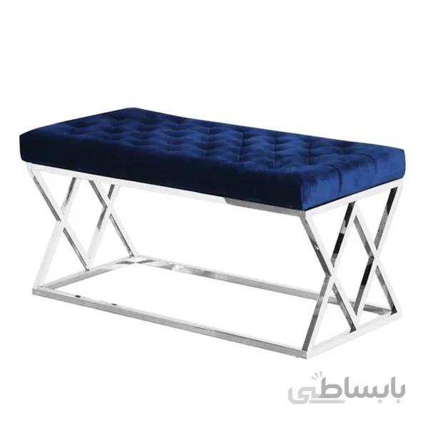نیمکت استیل نقره ای مدل نوژن