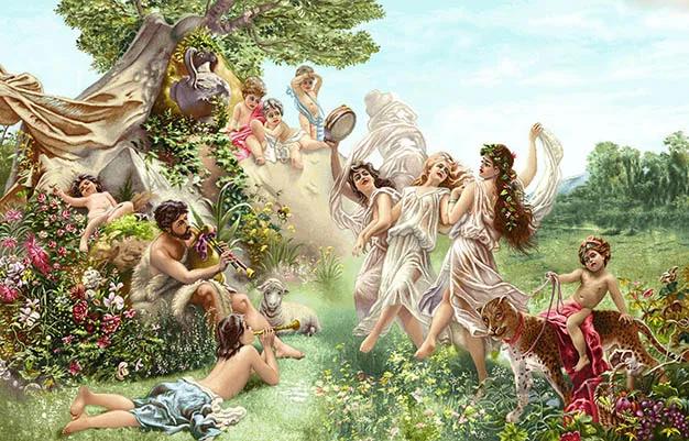 نخ و نقشه آماده طرح پریان بهشتی کد 5004