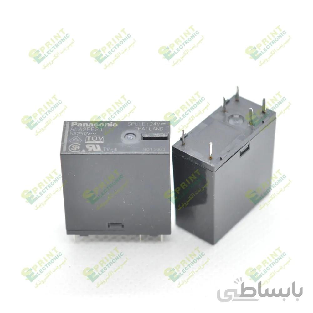 رله 24 ولت کتابی 6 پایه 5 آمپر PANASONIC ALA2PF24