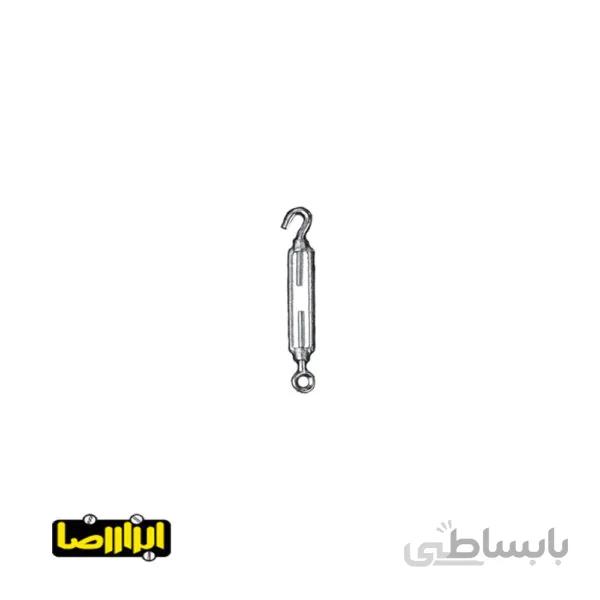 مهارکش یک سر حلقه یک سر قلاب گالوانیزه سایز 8