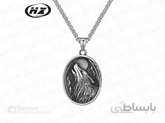 گردنبند مردانه گرگ وایکینگ 12305