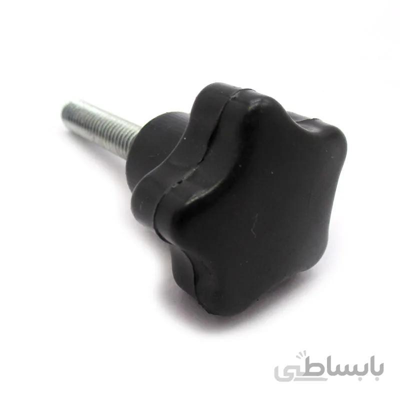 گل پیچ پلاستیکی براق پنج پر m6 قطر 30 میلی‌متر کد 00202507