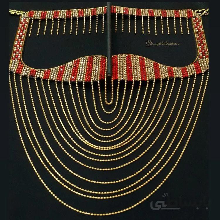 نقاب بندری نگینی jg705