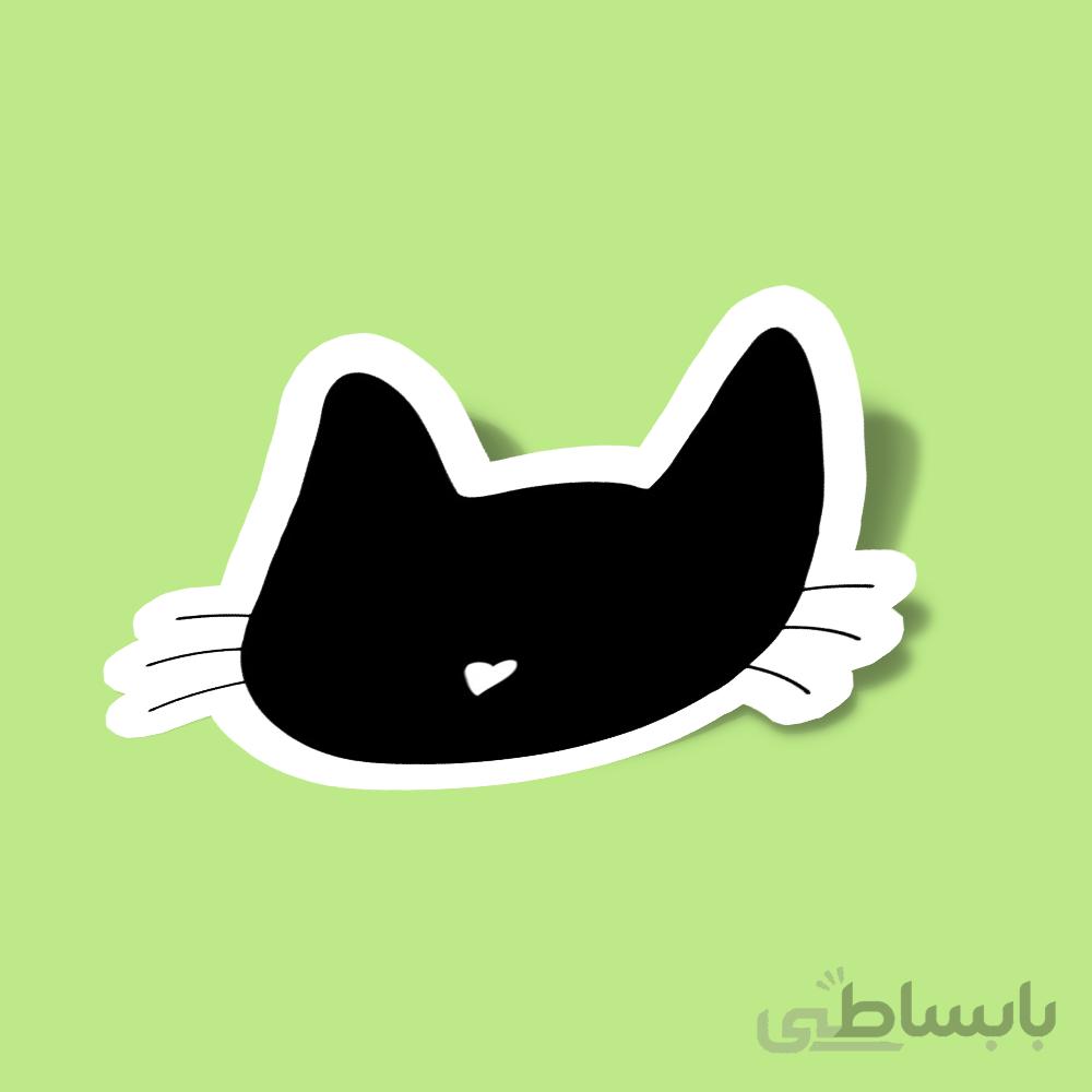 استیکر گربه سیاه