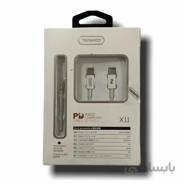 کابل تبدیل Type-C به Type-C ترانیو مدل X11 طول 1.2 متر ا Tranyoo X11 Type-C to Type-C Cable 1.2M