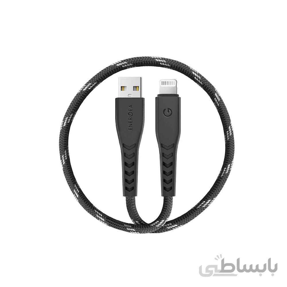 کابل USB-A به لایتنینگ انرژیا سری NYLOFLEX با استاندارد C89 طول 30cm