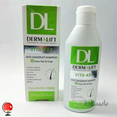 شامپو ضد شوره مناسب موهای چرب درمالیفت DERMALIFT حجم 200 میلی لیتر