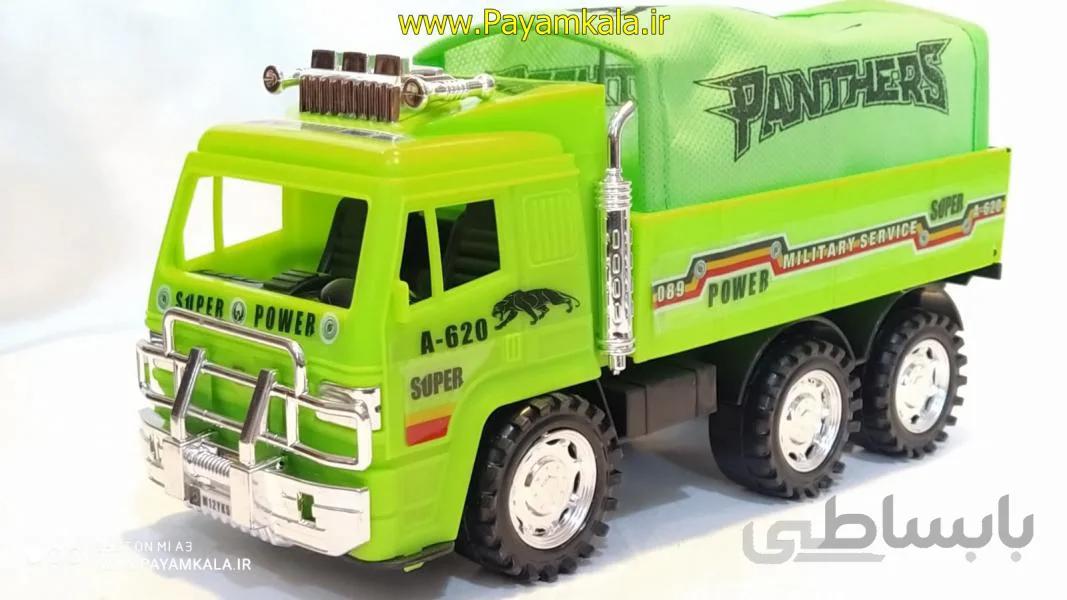 ماشین اسباب بازی کامیون چادردار (1258) سبز