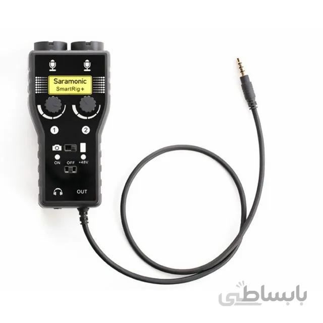 رابط صوتی دو کانال گیتار و میکروفن سارامونیک Saramonic SmartRig+ برای تلفن همراه