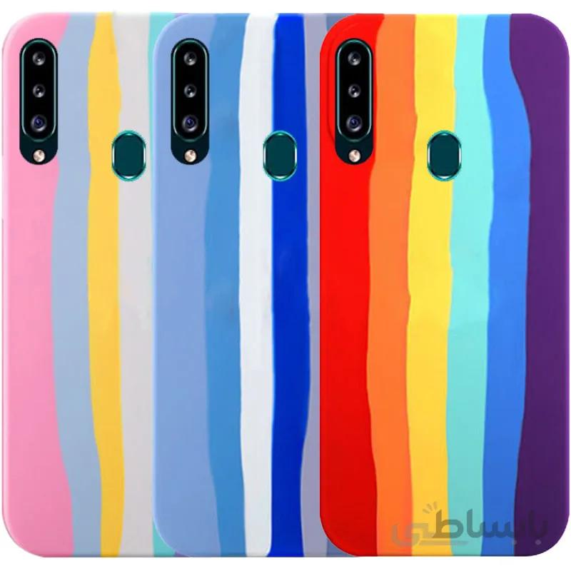 قاب سیلیکونی گوشی سامسونگ Samsung Galaxy A20s مدل رنگین کمانی ویتنامی اصل