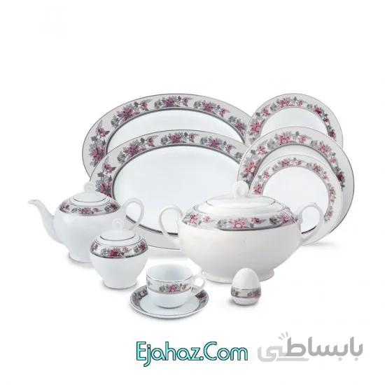 سان فلاور سری ایتالیا اف سرویس چینی 102 پارچه کامل سان فلاور 12 نفره درجه: عالی