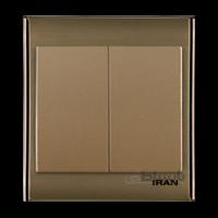 کلید دوپل ایران مدل ترنسپرنت قهوه ای بژ ا iran electric transparent model