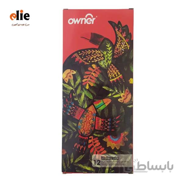آبرنگ 12 رنگ اونر طرح 2