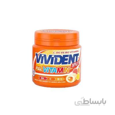 آدامس ویتامین ویویدنت مدل Full vitamin وزن 90 گرم ا Vivident Full Vitamin