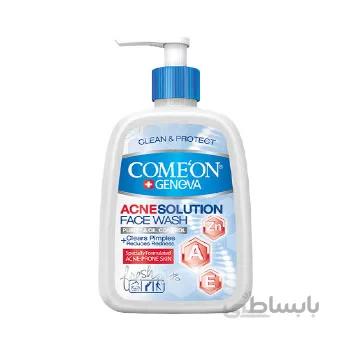 ژل شستشوی صورت مخصوص پوست‌های چرب و جوشدار 500میل کامان ا Comeon Daily Face Wash For Oily Skin 500ml