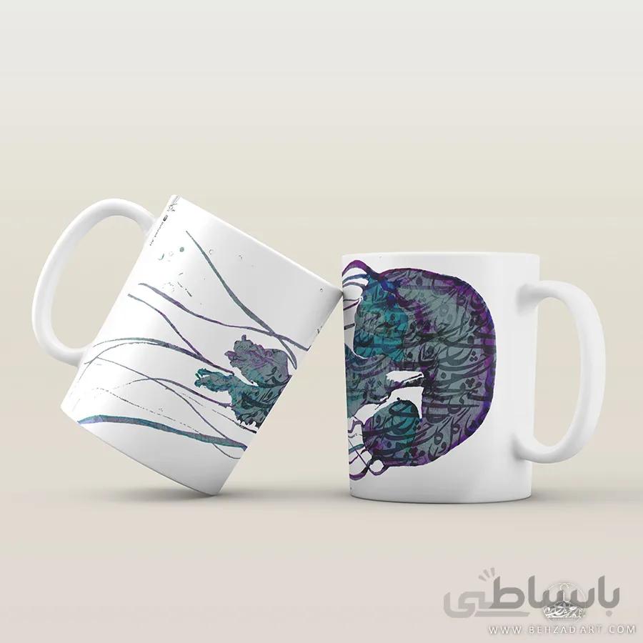 ماگ سرامیکی طرح عروس دریایی