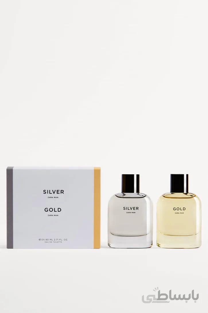 عطر مردانه سیلور و گلد (۸۰ میل + ۸۰ میل) SILVER + GOLD