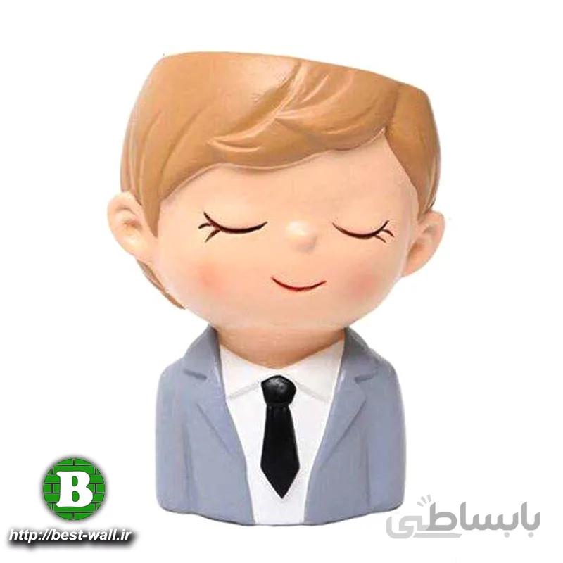 گلدان فانتزی کوچک طرح پسرک