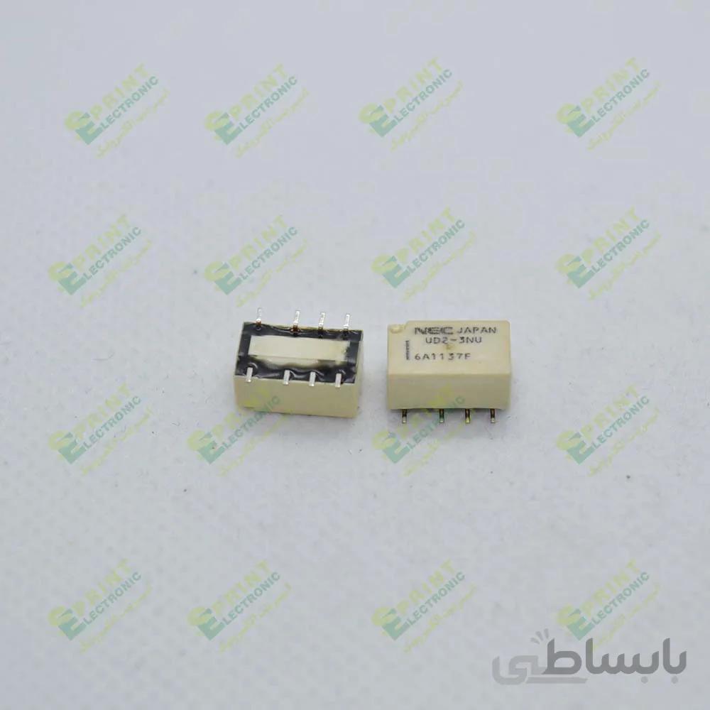رله 3 ولت SMD مینی مخابراتی 8 پایه 1 آمپر NEC UD2-3NU
