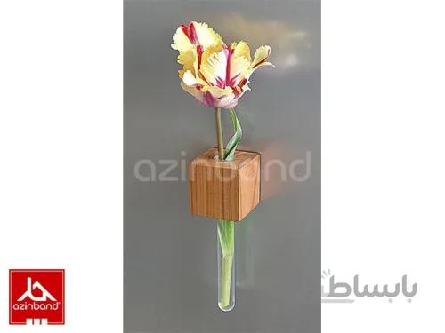گلدان چوبی آهن ربایی ا قابل اتصال به آهن