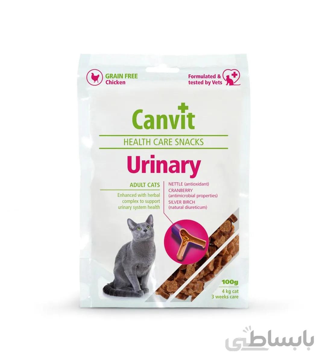 تشویقی گربه کانویت Canvit مدل یورینری Urinary وزن 100 گرم