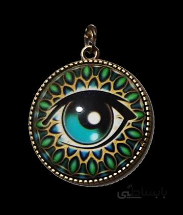 گردنبند برنزی طرح چشم مدل Ak017