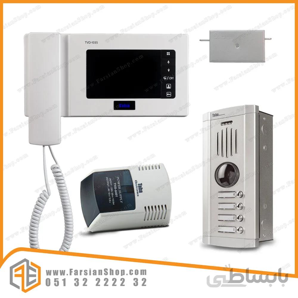 پکیج کامل آیفون تصویری تابا مدل 1035 با پنل 1860 سهند