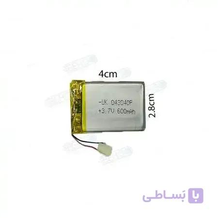 باتری هدفون بلوتوث لیتیومی تک سل 3.7V 600mAh دارای برد محافظ باطری کیفیت بالا 043040P 3.7v 600mah high quality battery