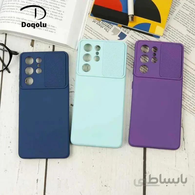 قاب سیلیکونی گوشی سامسونگ Samsung S21 Ultra مدل محافظ لنزدار