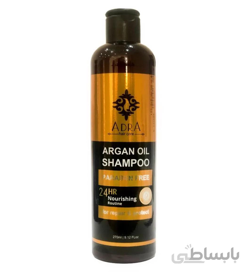 شامپو مناسب موهای خشک و آسیب دیده حاوی روغن آرگان و ویتامین E حجم 270میل آدرا ا Adra Argan Oil Repair Shampoo 270ml
