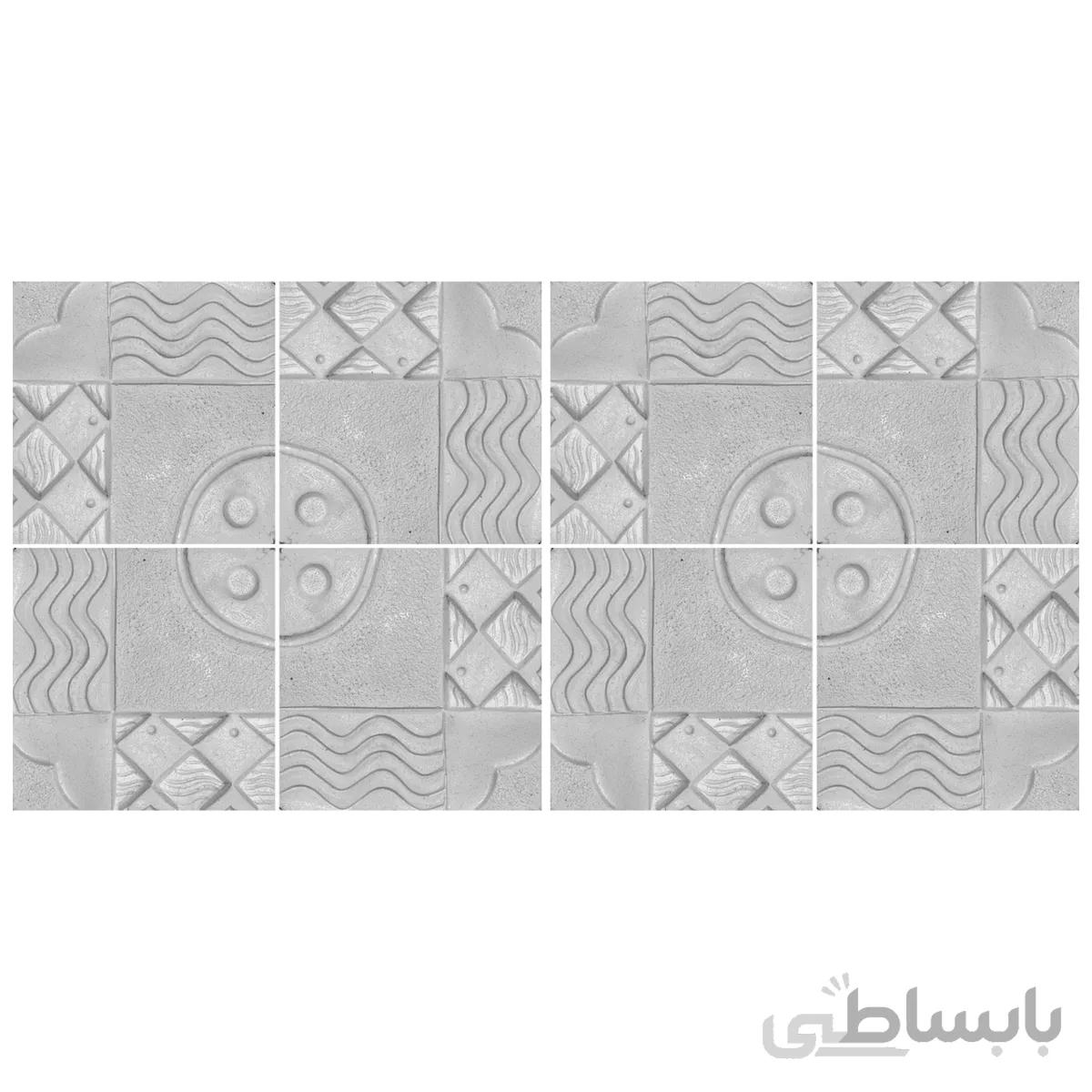 دیوارپوش تندیس و پیکره شهریار مدل امای کد W1010 05 بسته 8 عددی