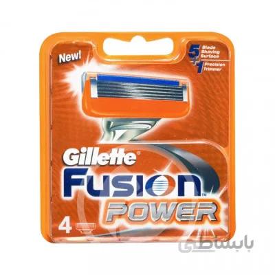 تیغ یدک فیوژن پاور پنج تیغه ژیلت 4 عدد ا Fusion 5 Power Blades 4 count Gillettte