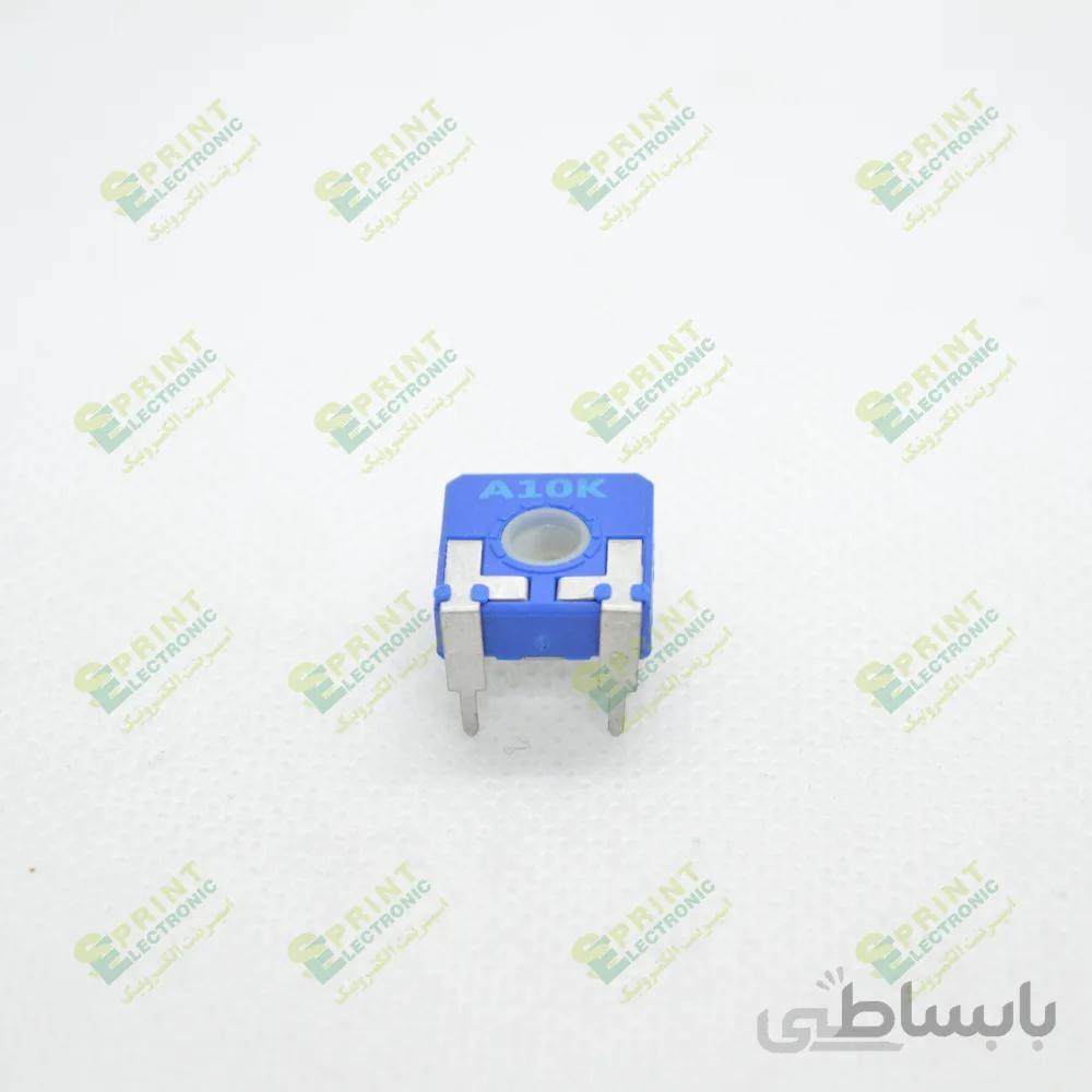پتانسیومتر 10 کیلو آبی چینی فاصله پایه 15 10K-PT15