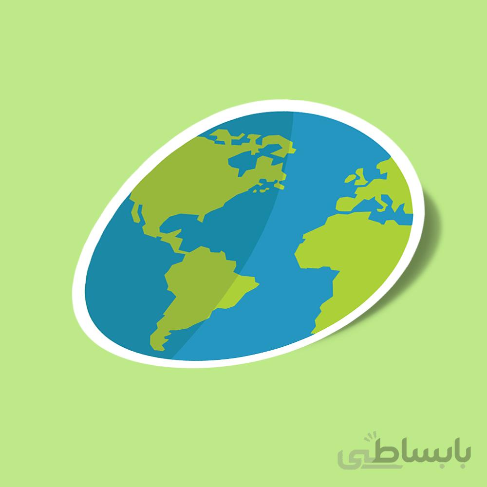 استیکر Green Earth