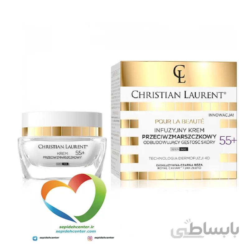 کرم لیفت و ضد چروک کریستین لورنت 55+ Christian Laurentحجم 50 میلی لیتر
