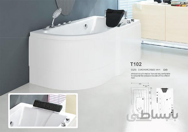 وان حمام tenser مدل t102 سایز 154 84 60