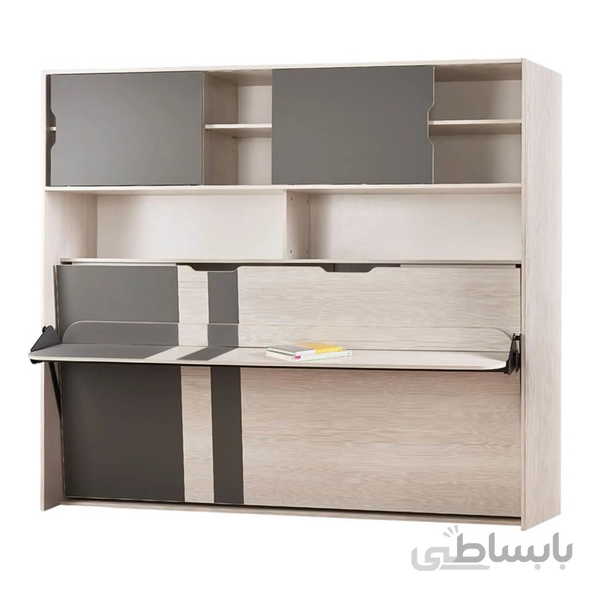 تخت یک نفره تاشو افقی با میز تحریر رابین