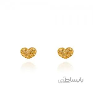 گوشواره طلا طرح فیوژن قلب کد CE403