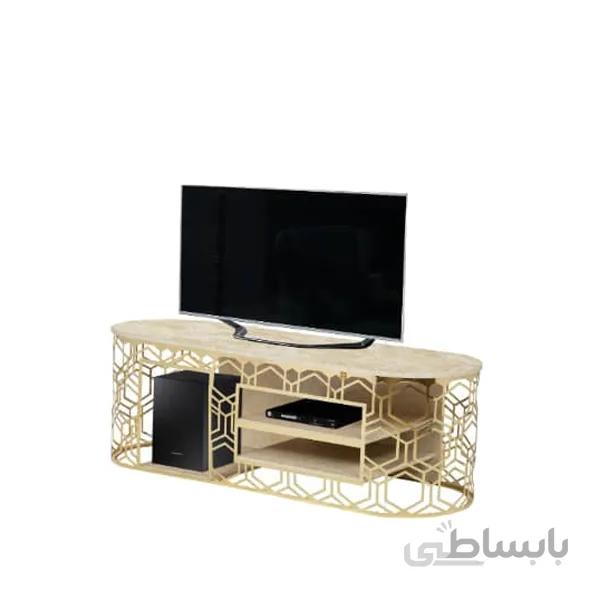 میز تلویزیون پایه استیل مدل مارینا