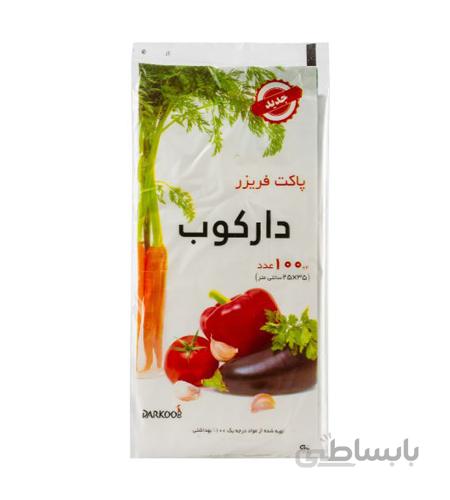 کیسه فریزر شیت دار دارکوب بسته 100 عددی