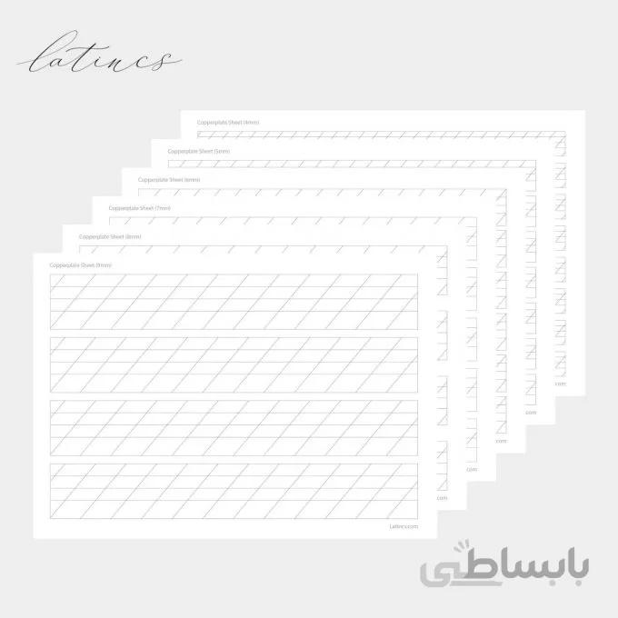 فایل خط کشی کاپرپلیت – مقیاس ۲ تا ۱۰ میلی متر