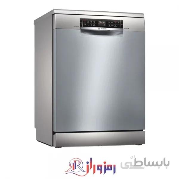 ظرفشویی بوش 14 نفره sms6zci49e سری 6 زئولیت ا bosch SMS6ZCI49E Steel 8 Programs 14 Place Setting dishwasher