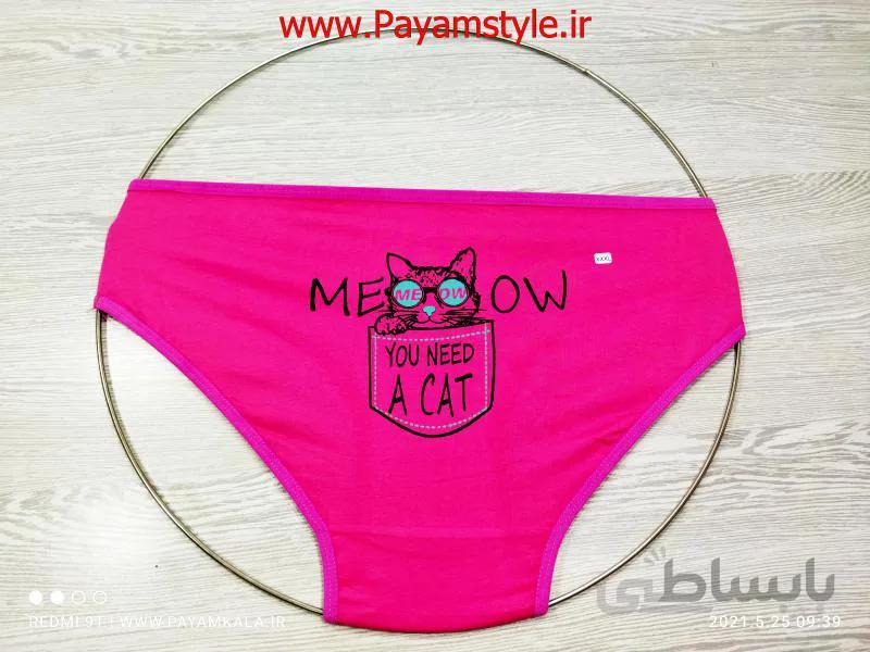 شورت زنانه ی پنبه ای MEOW برند fouladi
