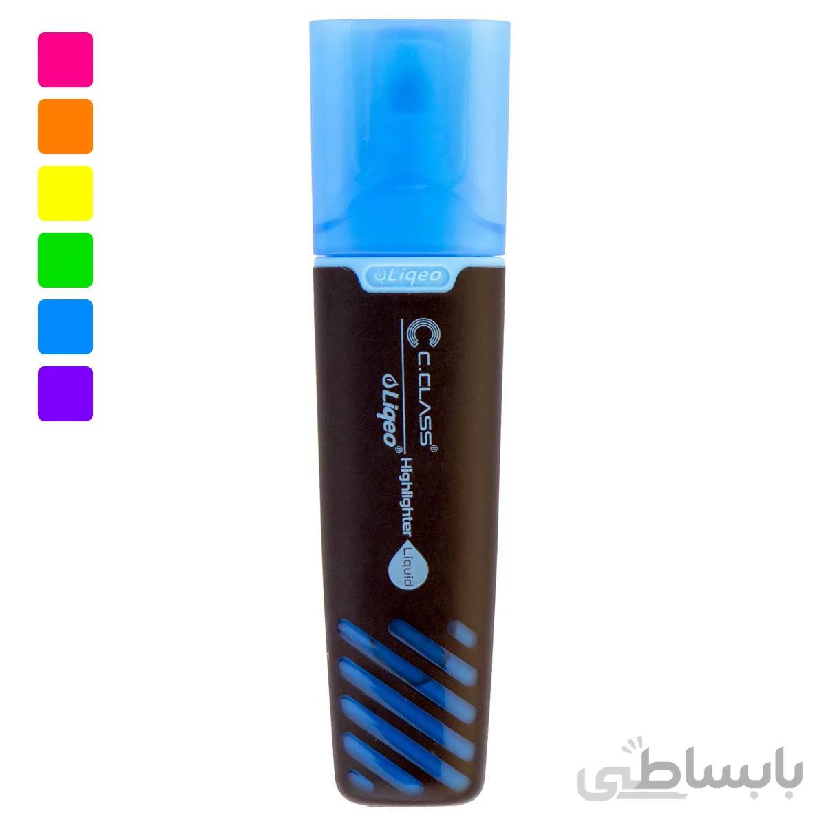 ماژیک هایلایتر سی کلاس مدل H-3128 آبی