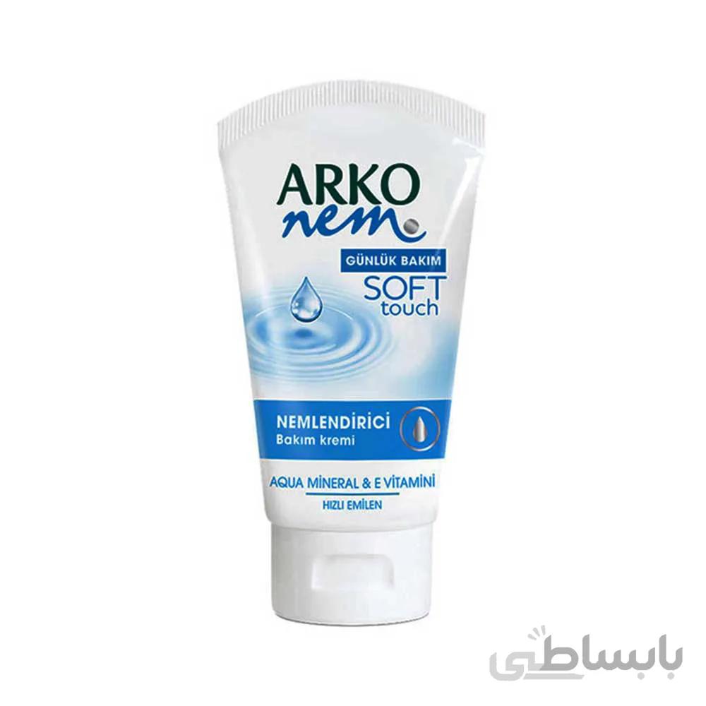 کرم مرطوب کننده دست و صورت آرکو مدل soft touch در حجم 75میلی لیتر ا Arco soft touch moisturizing hand and face cream model 75ml