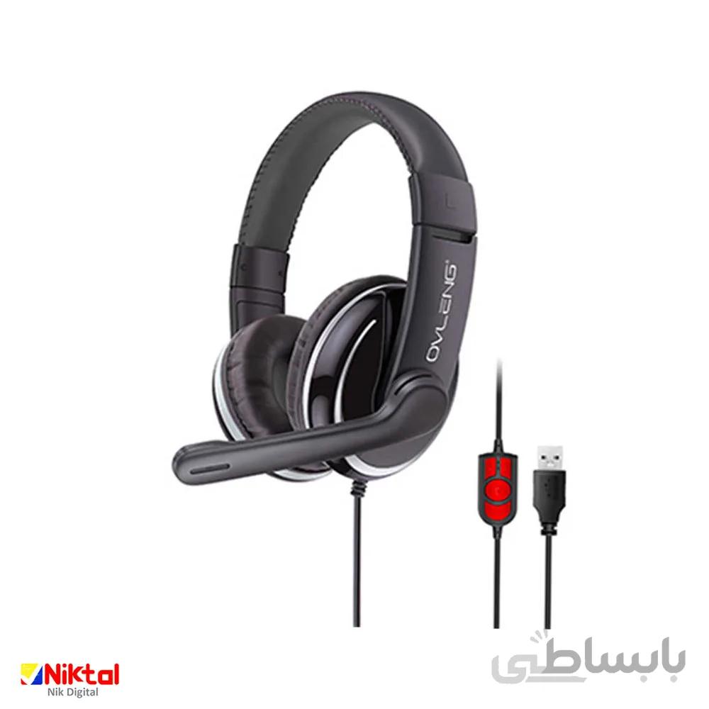 هدفون گیمینگ با سیم اولنگ مدل Q6 ا Ovleng Q6 Wired Gaming Headphones