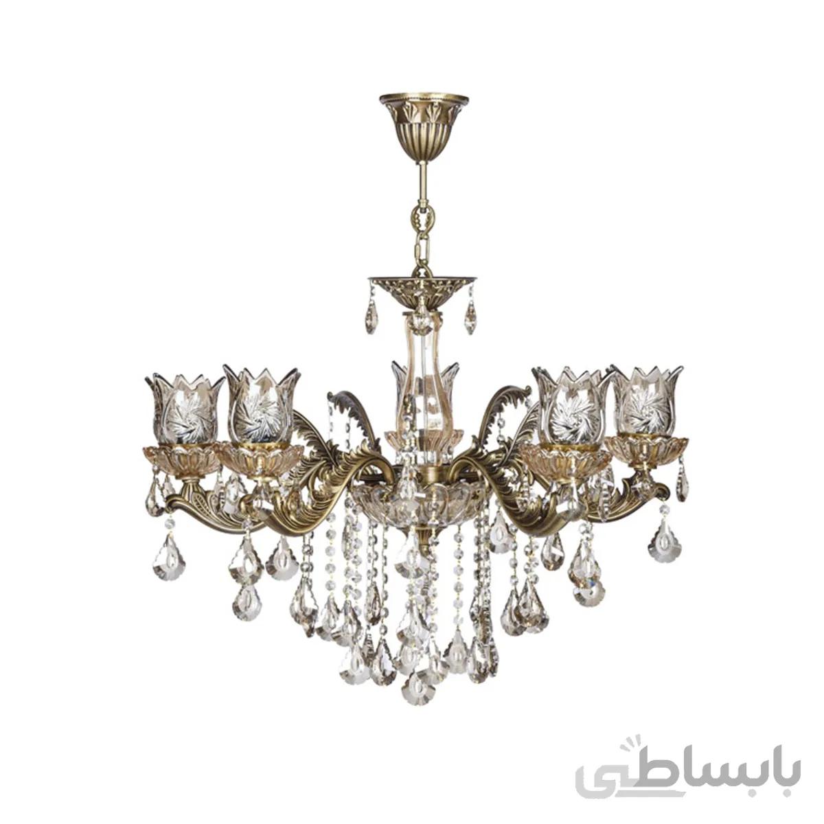لوستر دایکاست پنج شعله چشمه نور کد S3545/5-A
